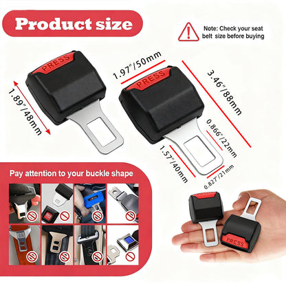 Seat Belt Extender – Secure 2.1" Buckle Extension for Added Comfort & Accessibility