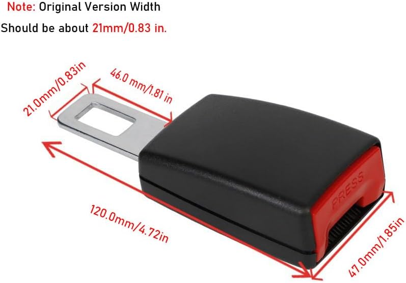 Seat Belt Extender – Secure 2.1" Buckle Extension for Added Comfort & Accessibility