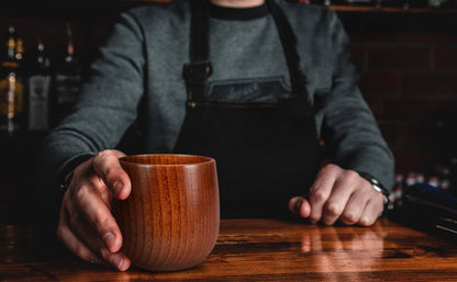 2025 Hot Sale🔥Handmade  Wooden Bourbon Drinking Glass